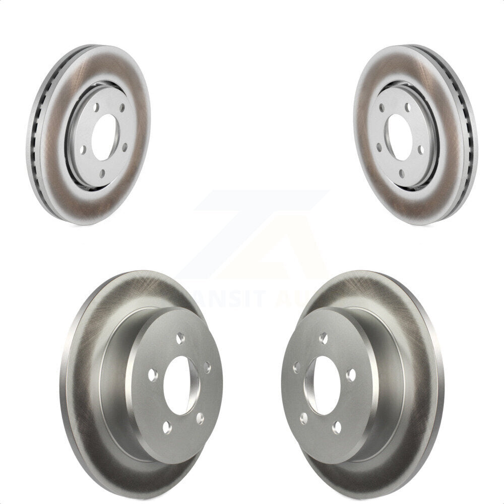 Front Rear Coated Disc Brake Rotors Kit For Dodge Chrysler Town & Country Grand Caravan Voyager KG-100826