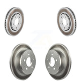 Front Rear Coated Disc Brake Rotors Kit For Dodge Chrysler Town & Country Grand Caravan Voyager KG-100826