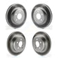 Front Rear Coated Disc Brake Rotors Kit For Dodge Charger Chrysler 300 Challenger Magnum KG-100832