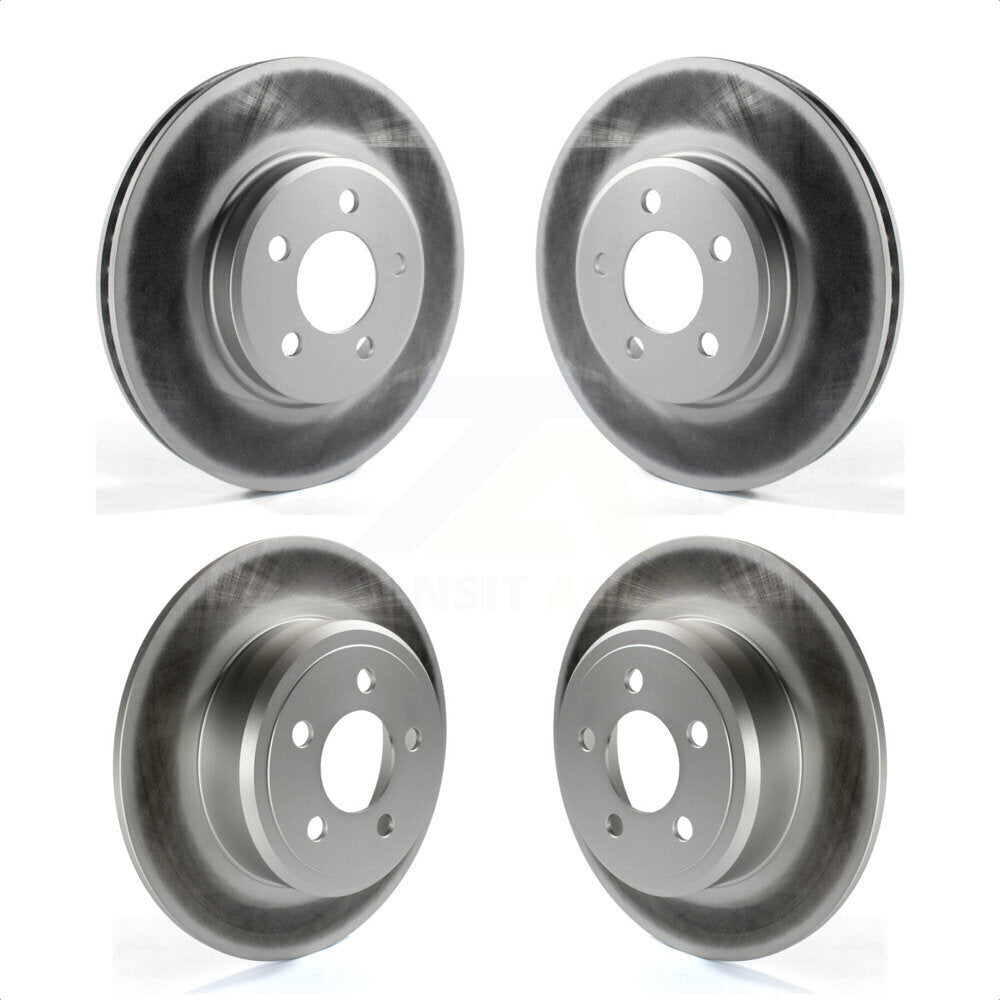 Front Rear Coated Disc Brake Rotors Kit For Dodge Charger Chrysler 300 Challenger Magnum KG-100832