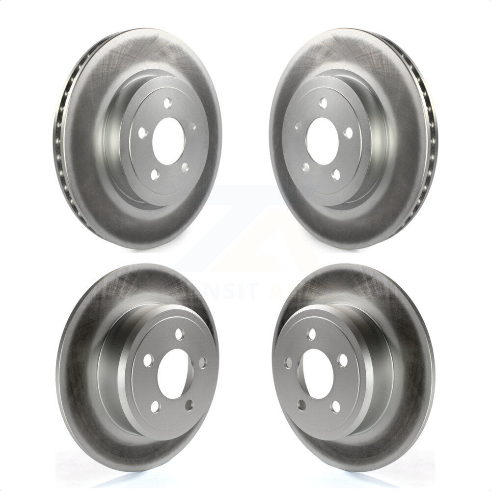 Front Rear Coated Disc Brake Rotors Kit For Dodge Charger Chrysler 300 KG-100833