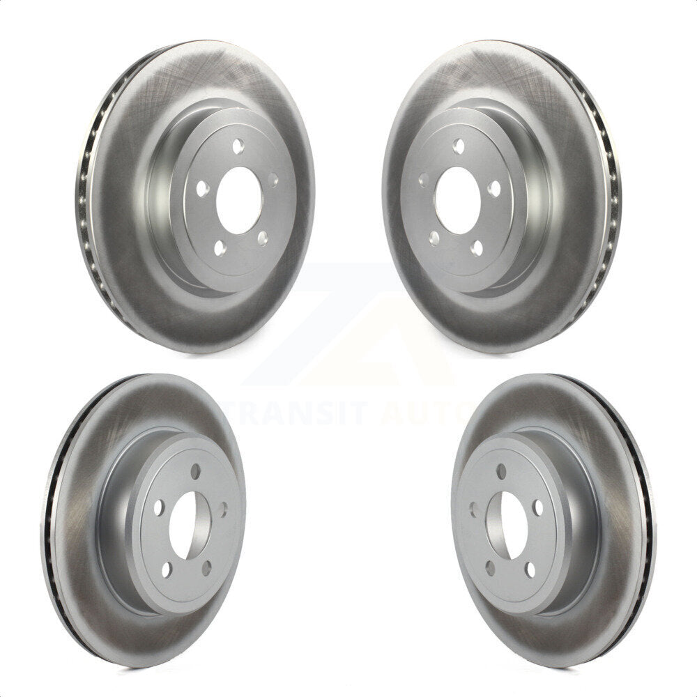 Front Rear Coated Disc Brake Rotors Kit For Dodge Charger Chrysler 300 Challenger Magnum KG-100834