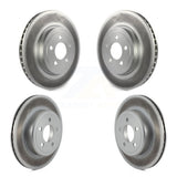 Front Rear Coated Disc Brake Rotors Kit For Dodge Charger Chrysler 300 Challenger Magnum KG-100834