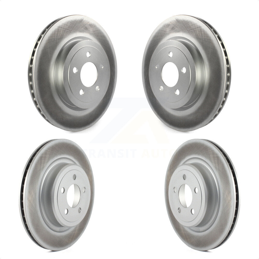 Front Rear Coated Disc Brake Rotors Kit For Dodge Charger With Police Package KG-100835