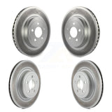 Front Rear Coated Disc Brake Rotors Kit For Dodge Charger With Police Package KG-100835