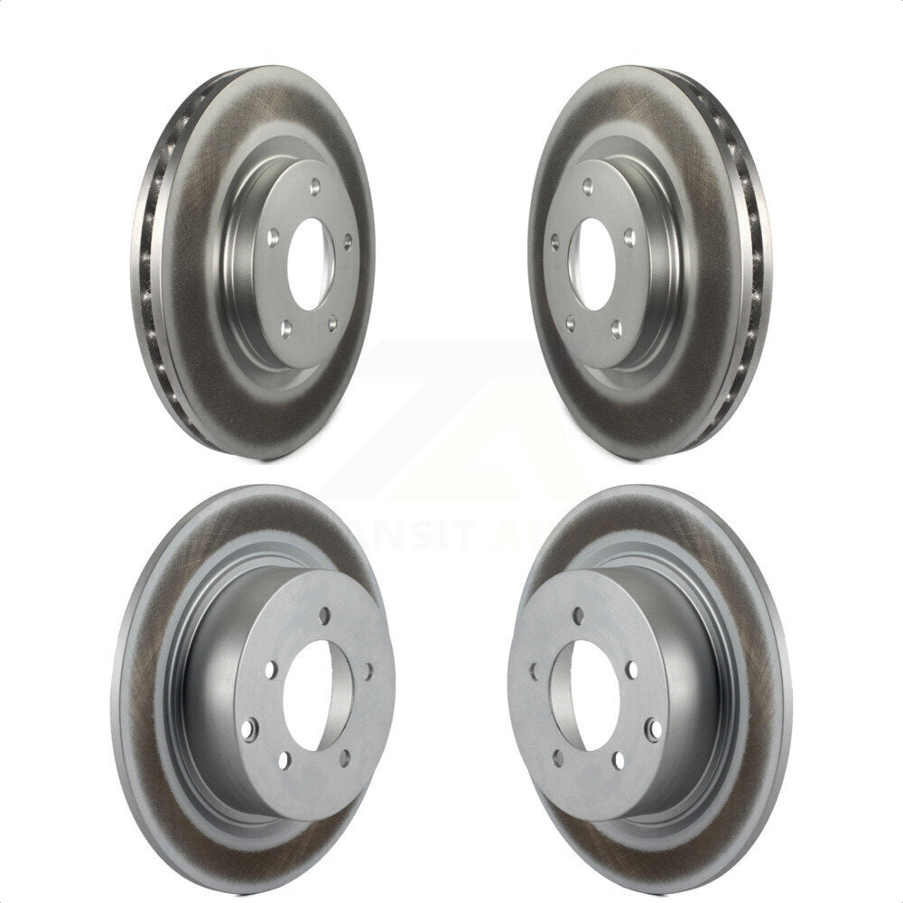 Front Rear Coated Disc Brake Rotors Kit For Jeep Patriot Compass Chrysler Dodge Avenger Mitsubishi Sebring Lancer 200 Outlander Sport RVR KG-100841