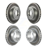 Front Rear Coated Disc Brake Rotors Kit For Sprinter 3500 Mercedes-Benz Freightliner Dodge 2500 4500 3500XD KG-100846
