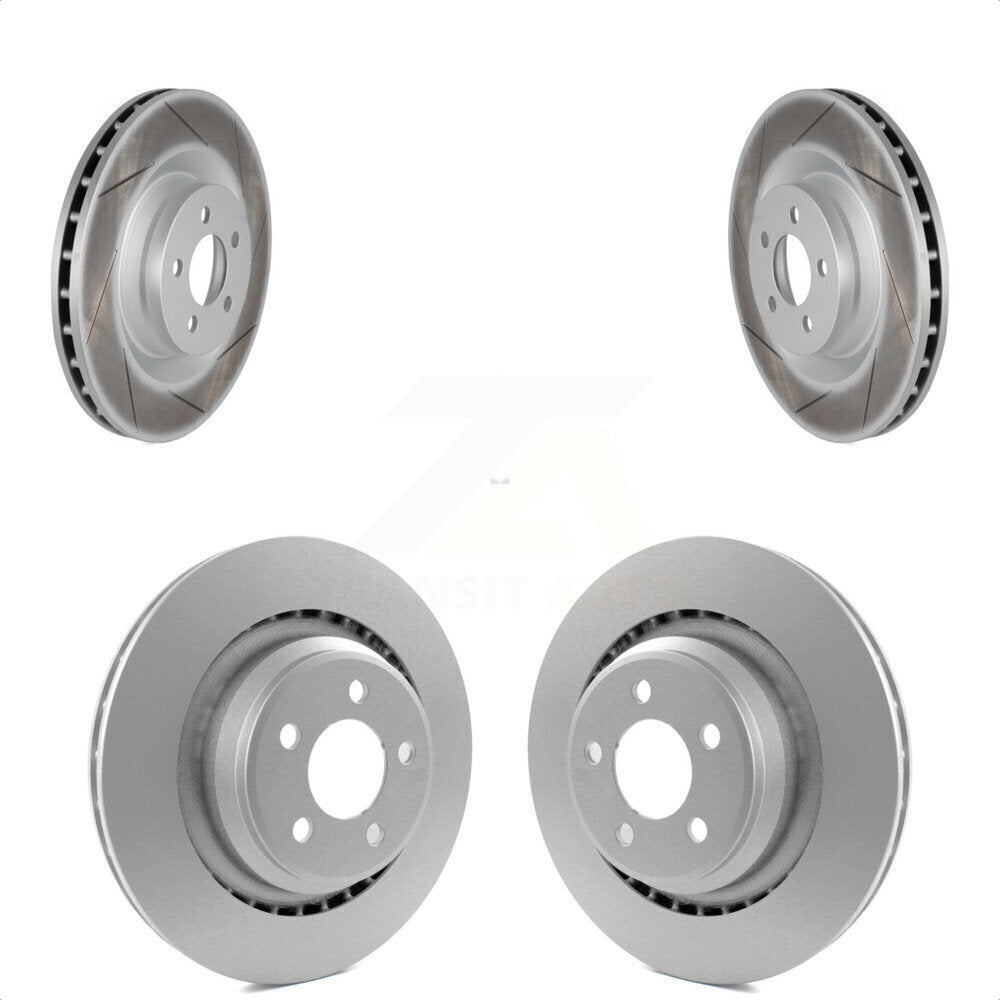 Front Rear Coated Disc Brake Rotors Kit For Dodge Charger Chrysler 300 Challenger Magnum KG-100849