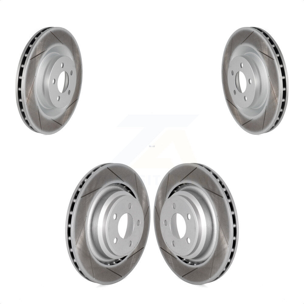 Front Rear Coated Disc Brake Rotors Kit For Dodge Charger Chrysler 300 Challenger Magnum KG-100850