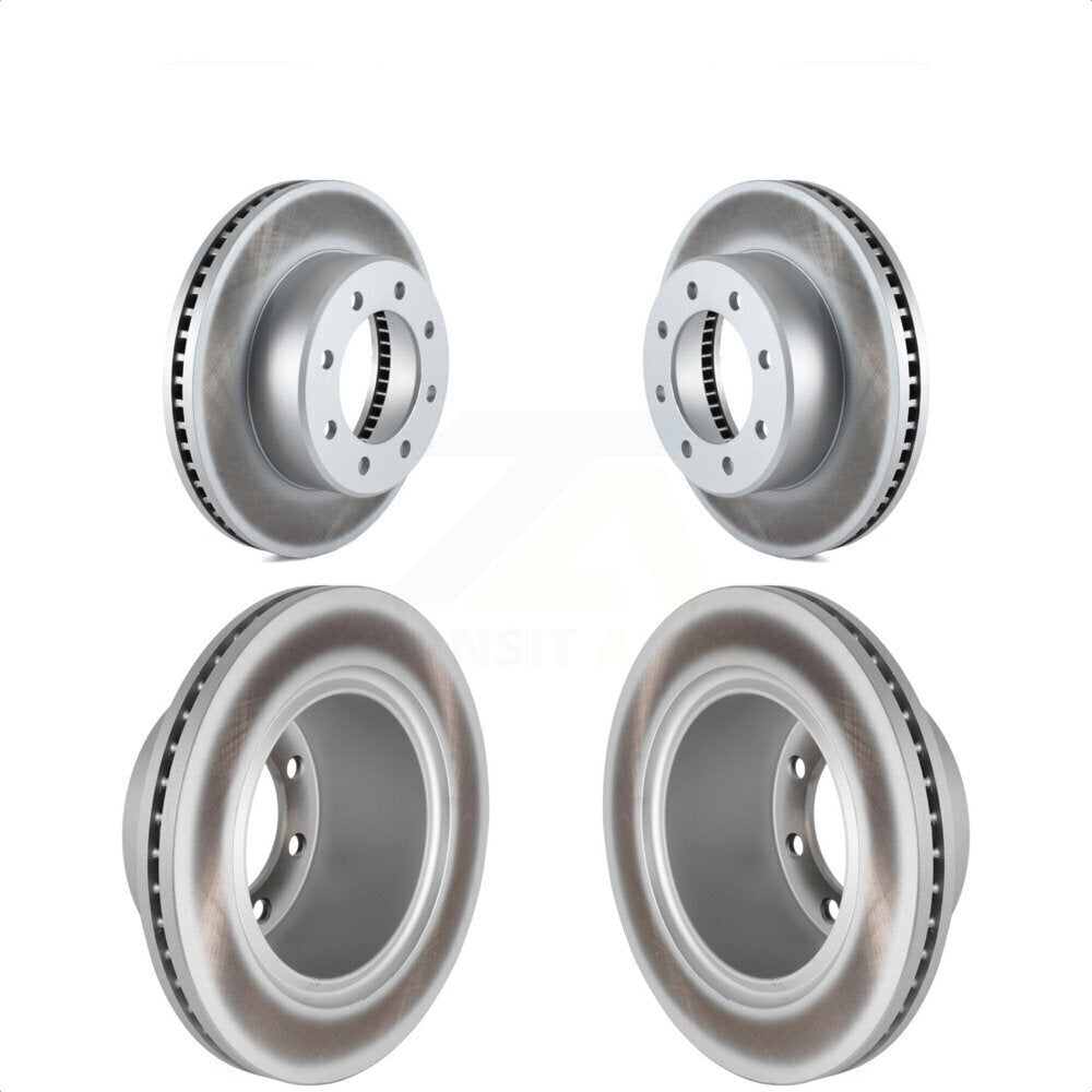 Front Rear Coated Disc Brake Rotors Kit For Ram 2500 3500 1500 Dodge KG-100851
