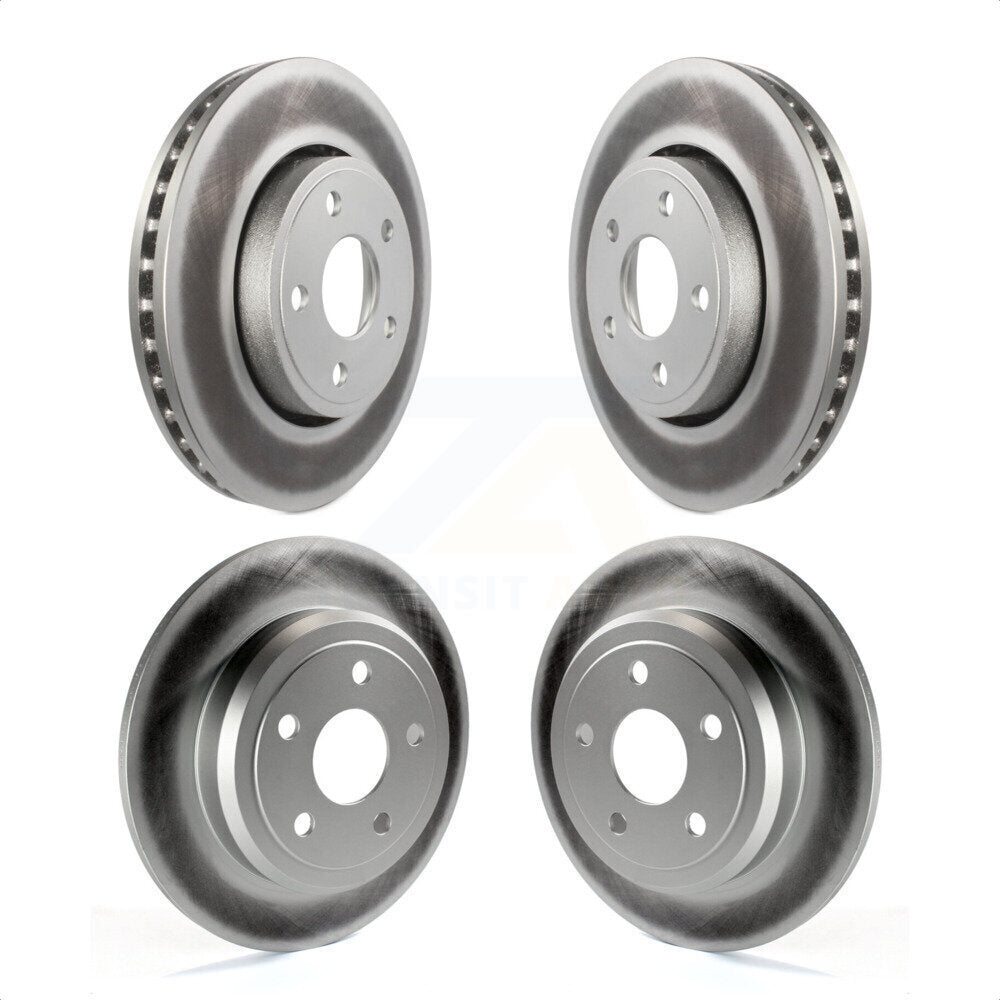 Front Rear Coated Disc Brake Rotors Kit For Dodge Durango KG-100853