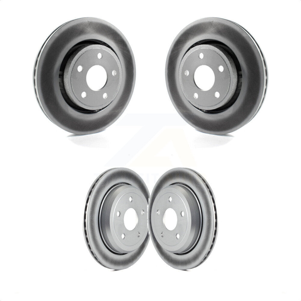 Front Rear Coated Disc Brake Rotors Kit For Dodge Durango Jeep Grand Cherokee WK KG-100854