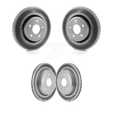 Front Rear Coated Disc Brake Rotors Kit For Dodge Durango Jeep Grand Cherokee WK KG-100854
