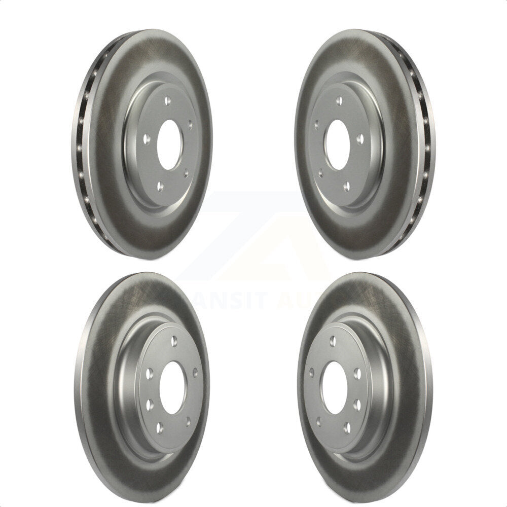Front Rear Coated Disc Brake Rotors Kit For Chrysler Pacifica Voyager Grand Caravan KG-100857