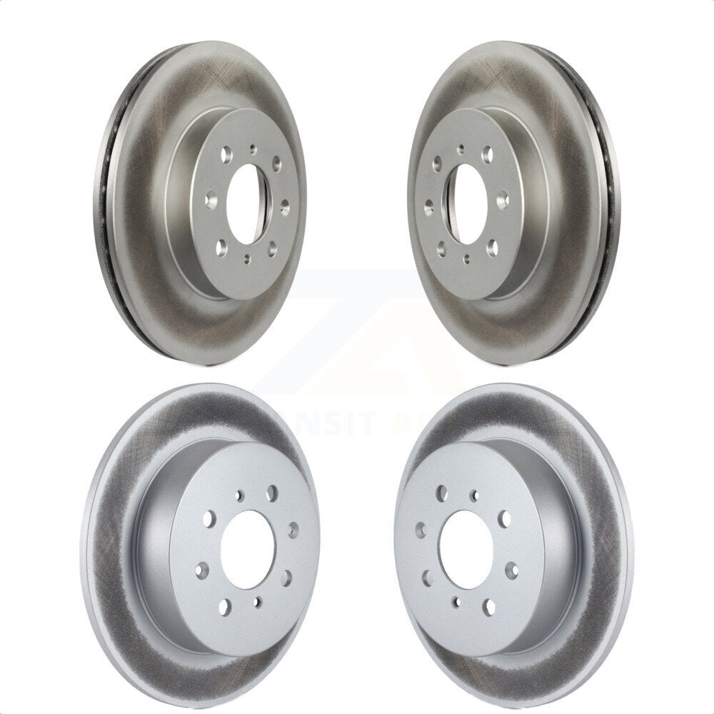 Front Rear Coated Disc Brake Rotors Kit For Honda Civic Acura EL KG-100865