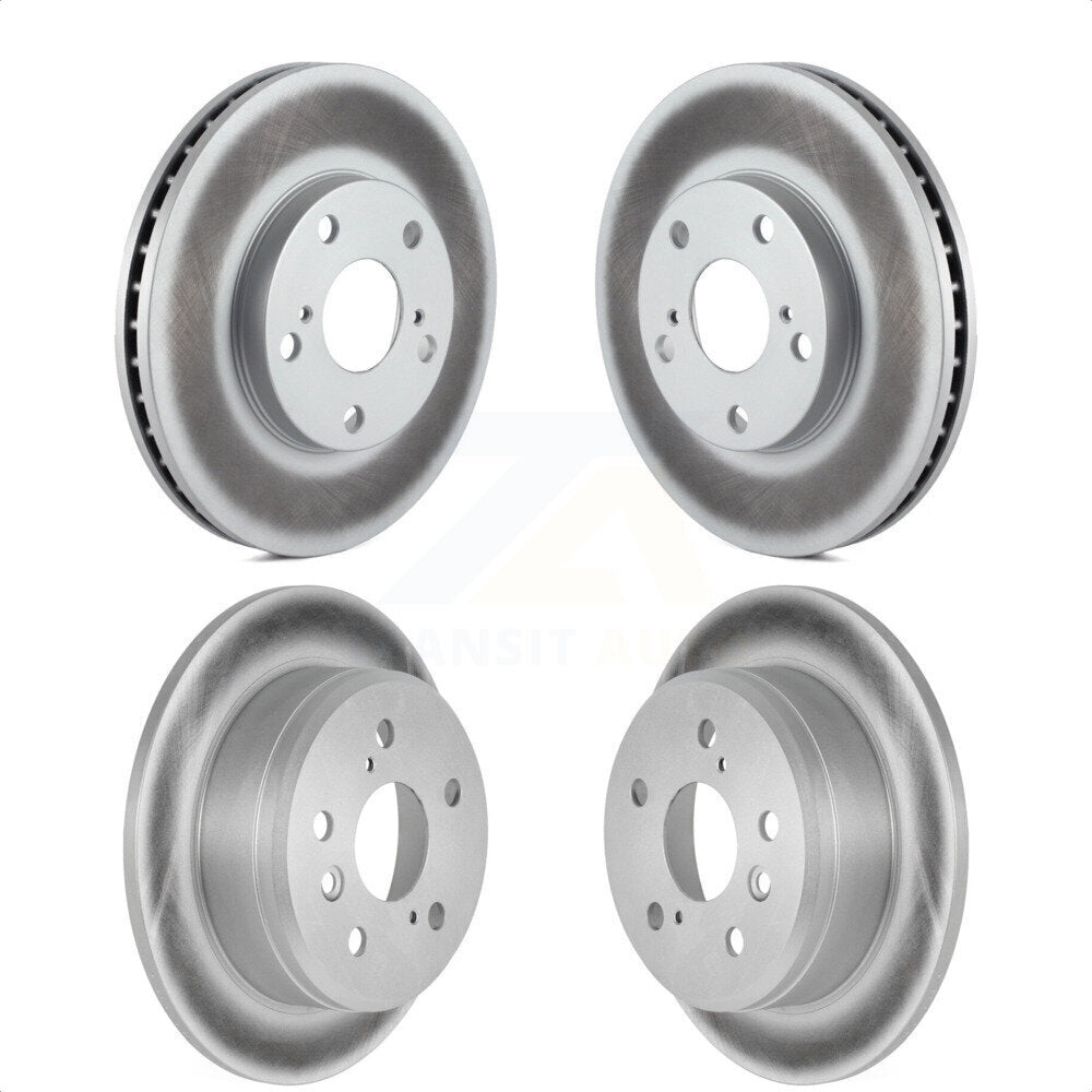 Front Rear Coated Disc Brake Rotors Kit For Toyota Camry Lexus ES300 Solara KG-100866