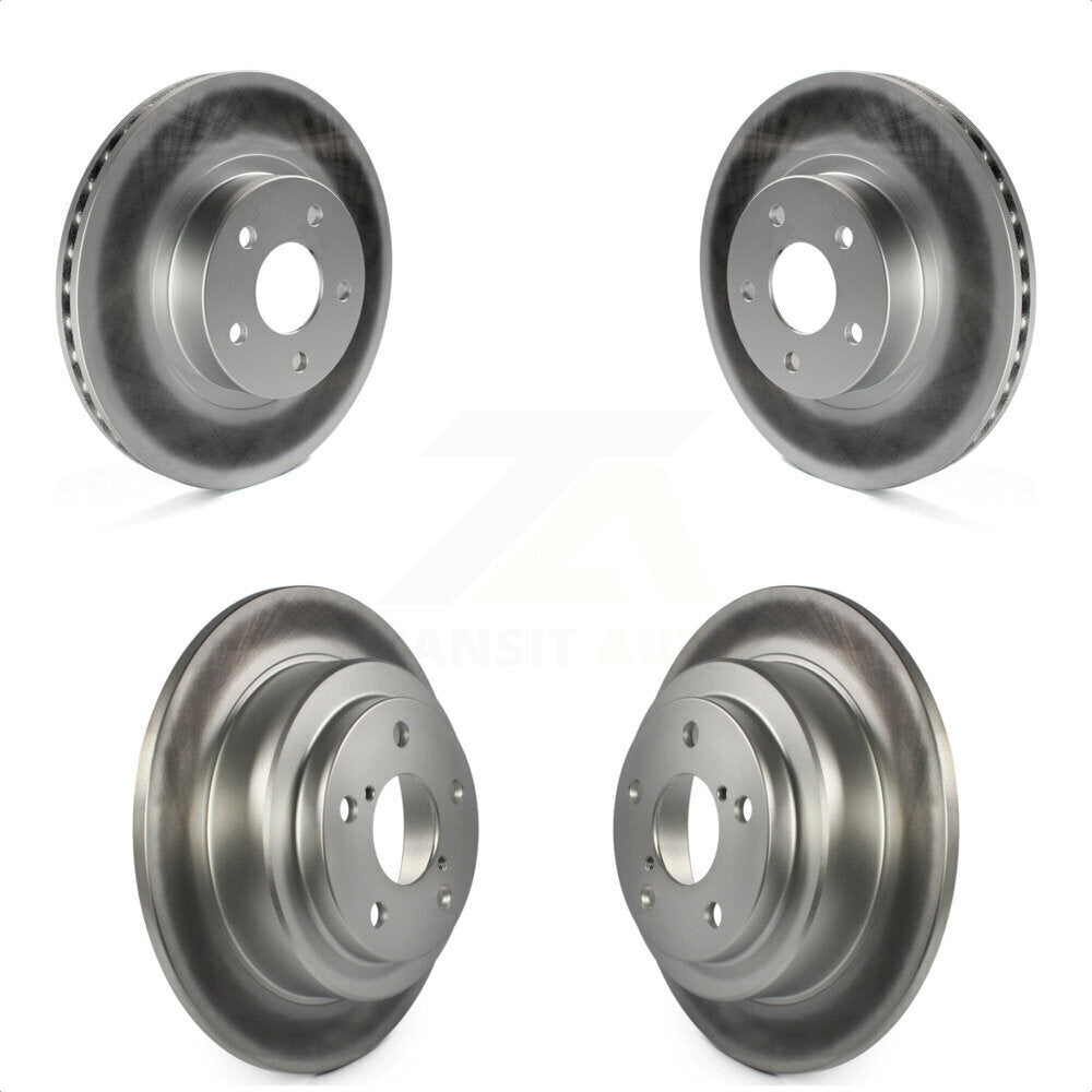 Front Rear Coated Disc Brake Rotors Kit For Subaru Impreza Forester Legacy Saab 9-2X KG-100875