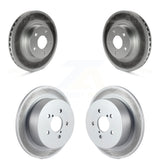 Front Rear Coated Disc Brake Rotors Kit For 2005 Subaru Legacy i Limited With 277mm Diameter Rotor KG-100877