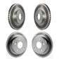 Front Rear Coated Disc Brake Rotors Kit For 1998-2002 Honda Accord 3.0L KG-100881