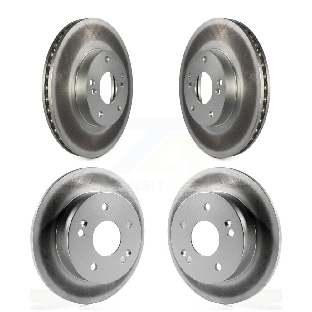 Front Rear Coated Disc Brake Rotors Kit For 1998-2002 Honda Accord 3.0L KG-100881