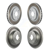 Front Rear Coated Disc Brake Rotors Kit For Mercedes-Benz E320 CLK320 C240 CLK350 C320 C280 CLK430 E430 C350 E300 KG-100886