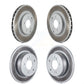 Front Rear Coated Disc Brake Rotors Kit For Chrysler Crossfire Mercedes-Benz SLK320 SLK280 SLK300 KG-100887