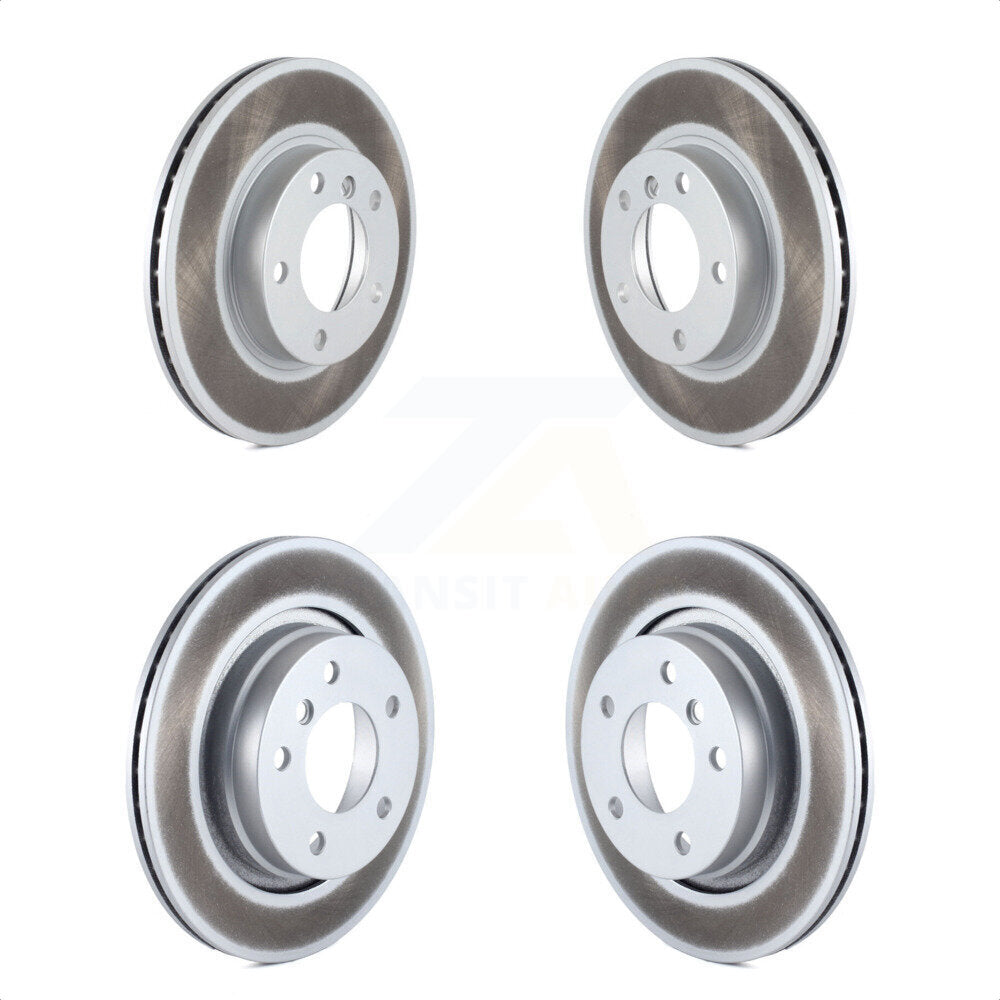 Front Rear Coated Disc Brake Rotors Kit For 1996-1998 BMW 328i 328is With 294mm Diameter Rotor KG-100889