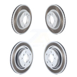 Front Rear Coated Disc Brake Rotors Kit For 1996-1998 BMW 328i 328is With 294mm Diameter Rotor KG-100889