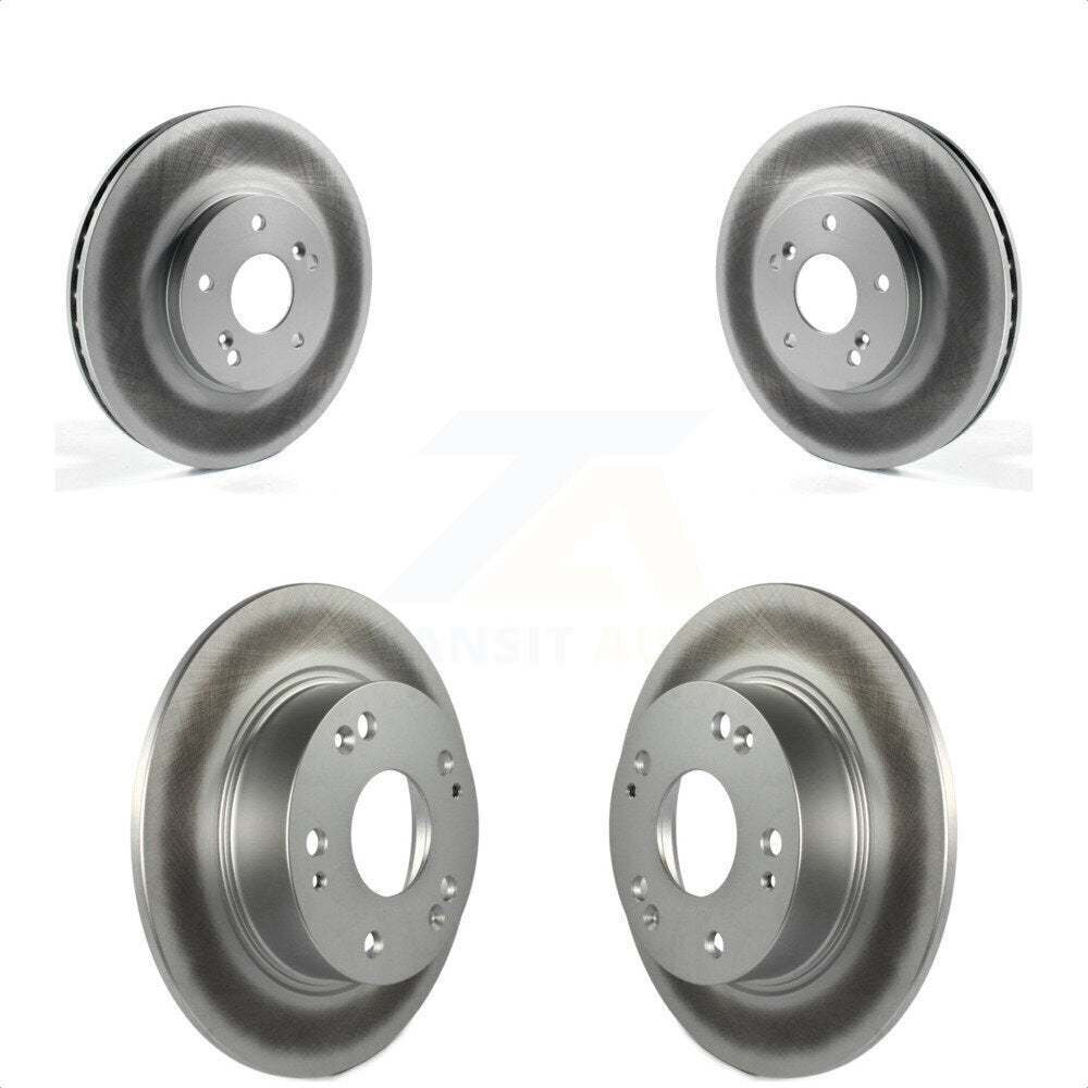 Front Rear Coated Disc Brake Rotors Kit For Honda Accord Acura TSX KG-100893
