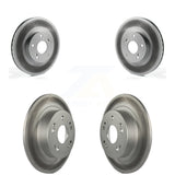 Front Rear Coated Disc Brake Rotors Kit For Honda Accord Acura TSX KG-100895