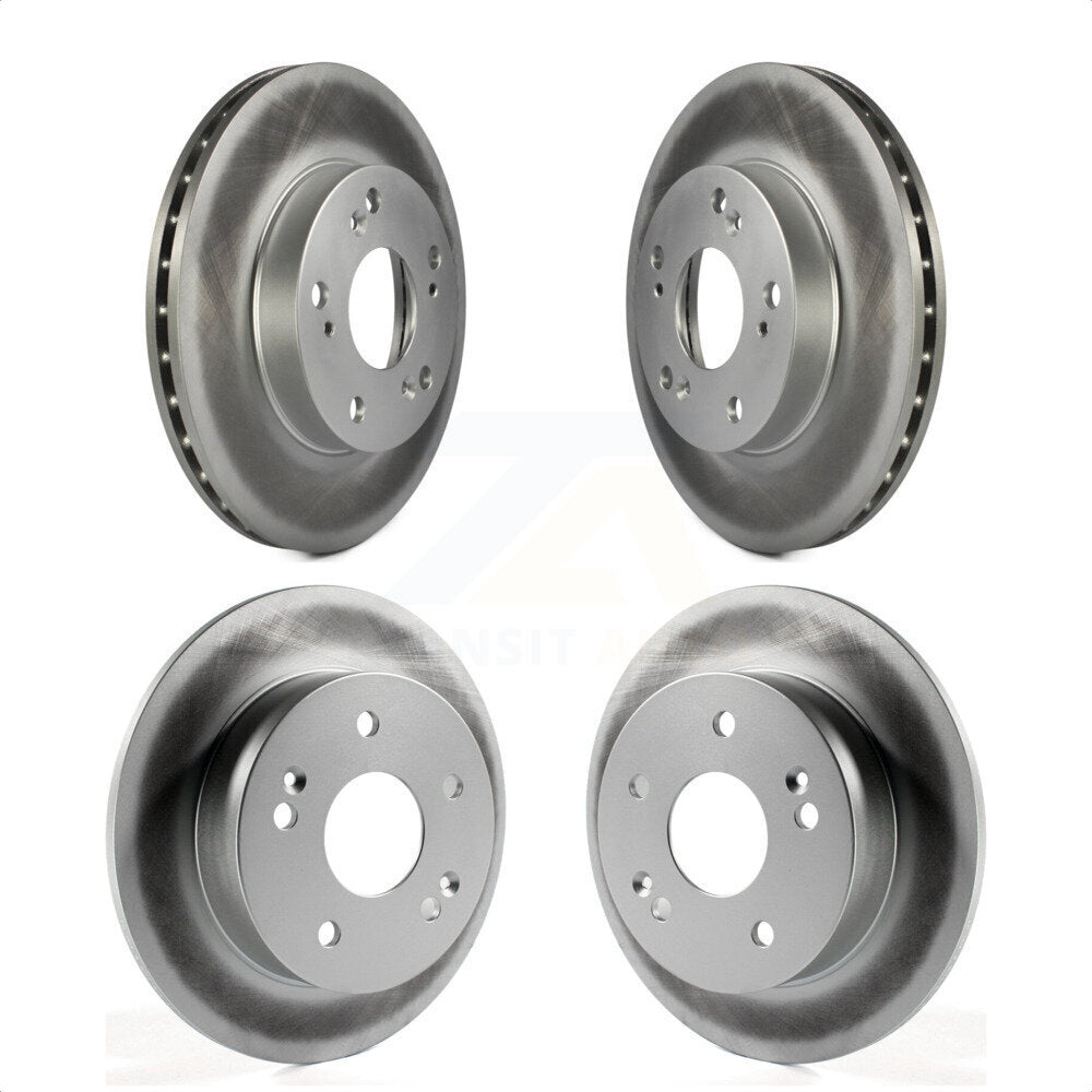 Front Rear Coated Disc Brake Rotors Kit For Honda Civic Acura RSX KG-100911