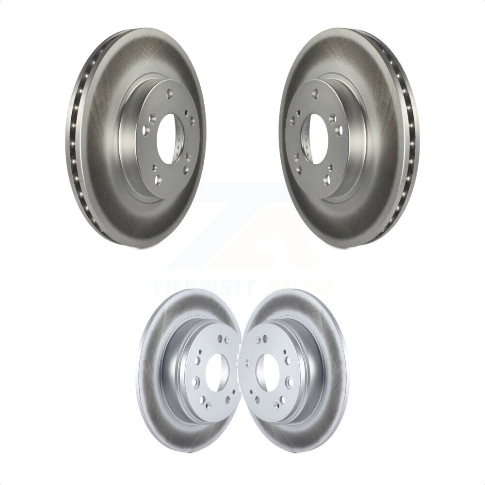 Front Rear Coated Disc Brake Rotors Kit For 2002-2004 Honda CR-V KG-100914