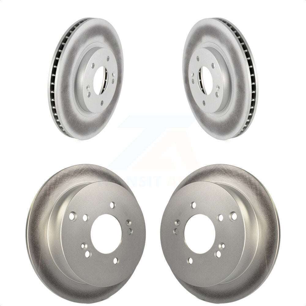 Front Rear Coated Disc Brake Rotors Kit For 2001-2006 Hyundai Santa Fe With 294mm Diameter Rotor KG-100927
