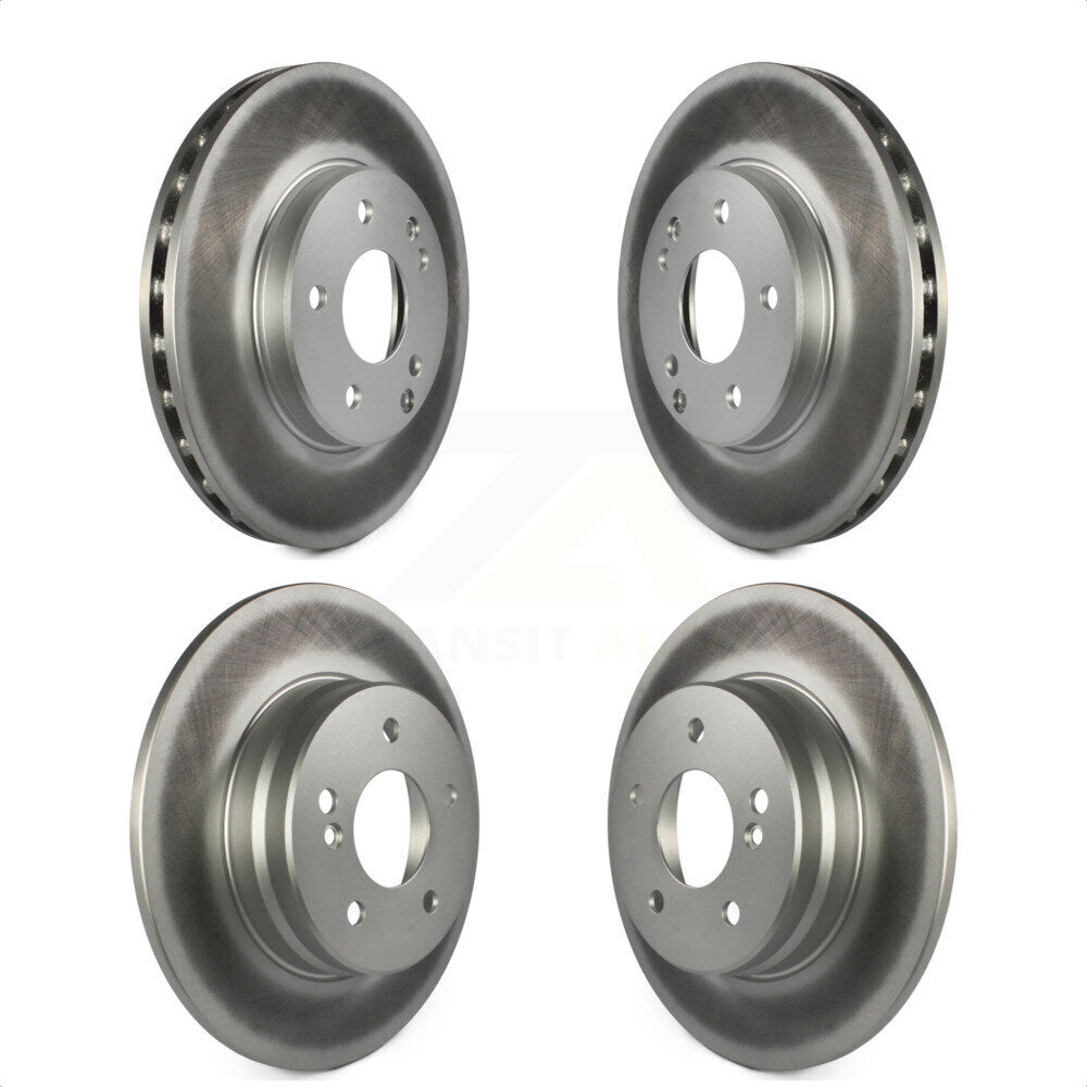 Front Rear Coated Disc Brake Rotors Kit For 2003-2005 Mercedes-Benz C240 Wagon with RWD KG-100929