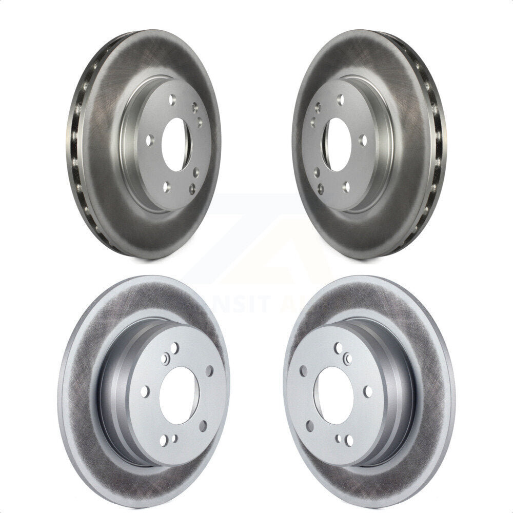 Front Rear Coated Disc Brake Rotors Kit For Mercedes-Benz C230 C240 SLK230 C280 KG-100930