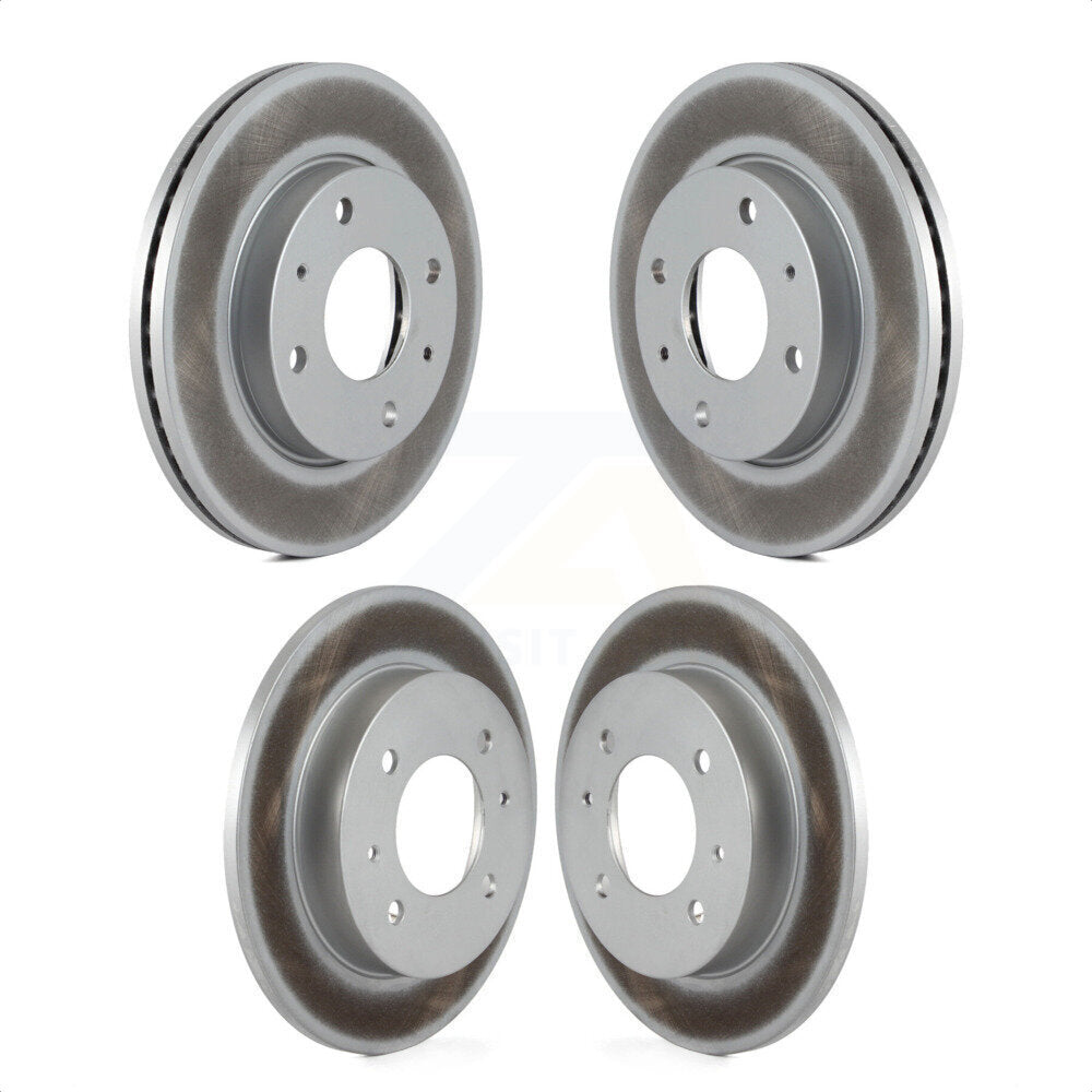 Front Rear Coated Disc Brake Rotors Kit For Hyundai Elantra KG-100931