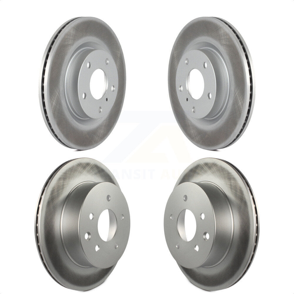 Front Rear Coated Disc Brake Rotors Kit For Infiniti G35 Nissan 350Z INFINITI KG-100933