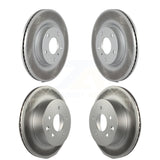 Front Rear Coated Disc Brake Rotors Kit For Infiniti G35 Nissan 350Z INFINITI KG-100933