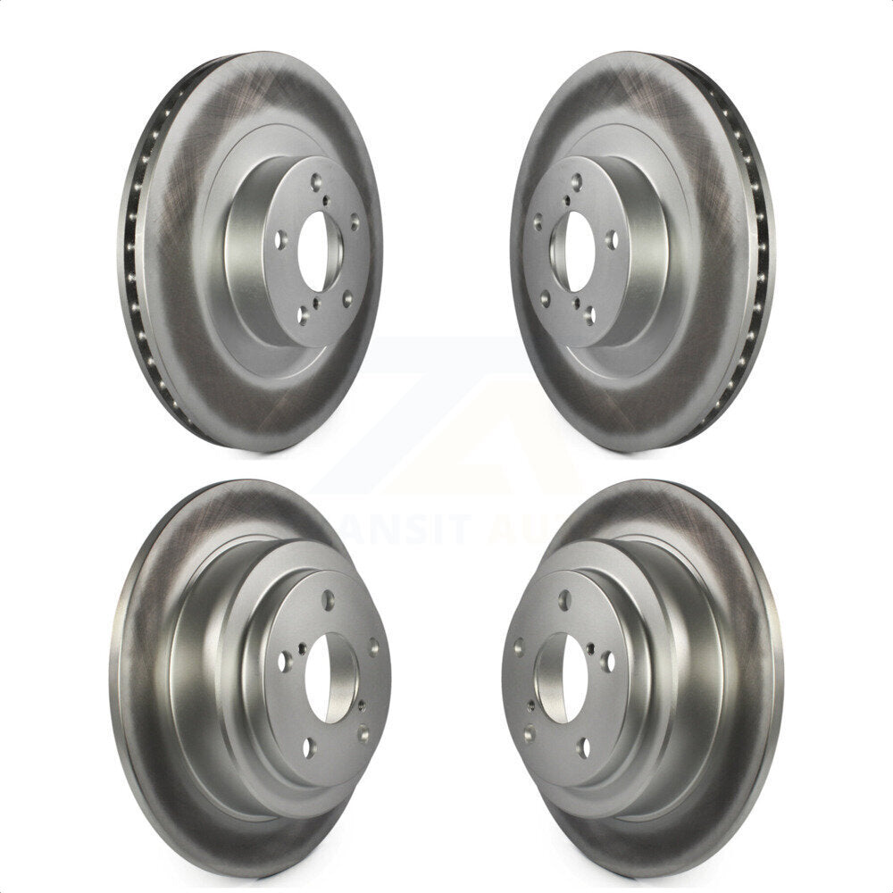 Front Rear Coated Disc Brake Rotors Kit For Subaru Forester Impreza Saab 9-2X KG-100936