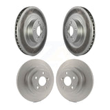Front Rear Coated Disc Brake Rotors Kit For 2006-2007 Subaru Impreza WRX TR Limited KG-100938