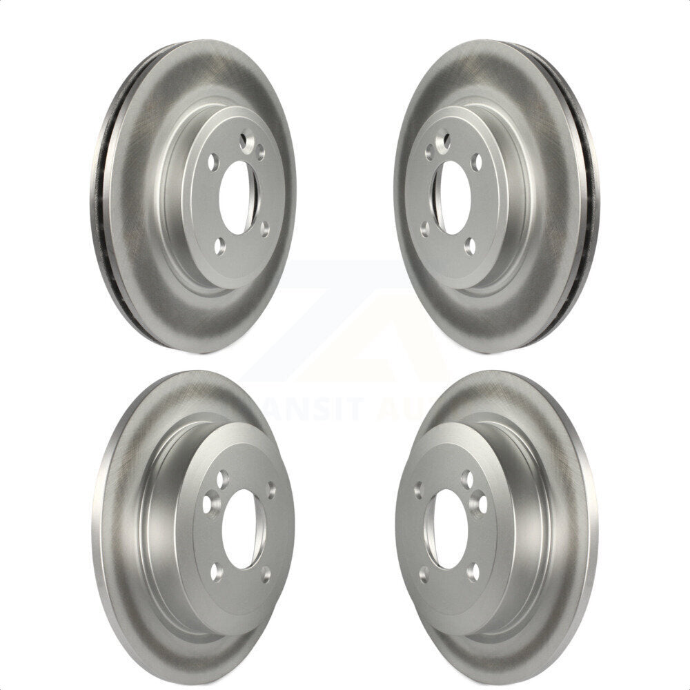 Front Rear Coated Disc Brake Rotors Kit For 2002-2005 Mini Cooper With 276mm Diameter Rotor KG-100943