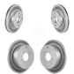 Front Rear Coated Disc Brake Rotors Kit For 2006 Hyundai Accent Hatchback KG-100948
