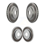 Front Rear Coated Disc Brake Rotors Kit For 2002-2008 Jaguar X-Type KG-100953
