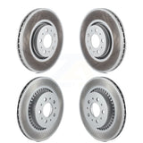 Front Rear Coated Disc Brake Rotors Kit For 2003-2014 Volvo XC90 With 316mm Diameter Rotor KG-100955