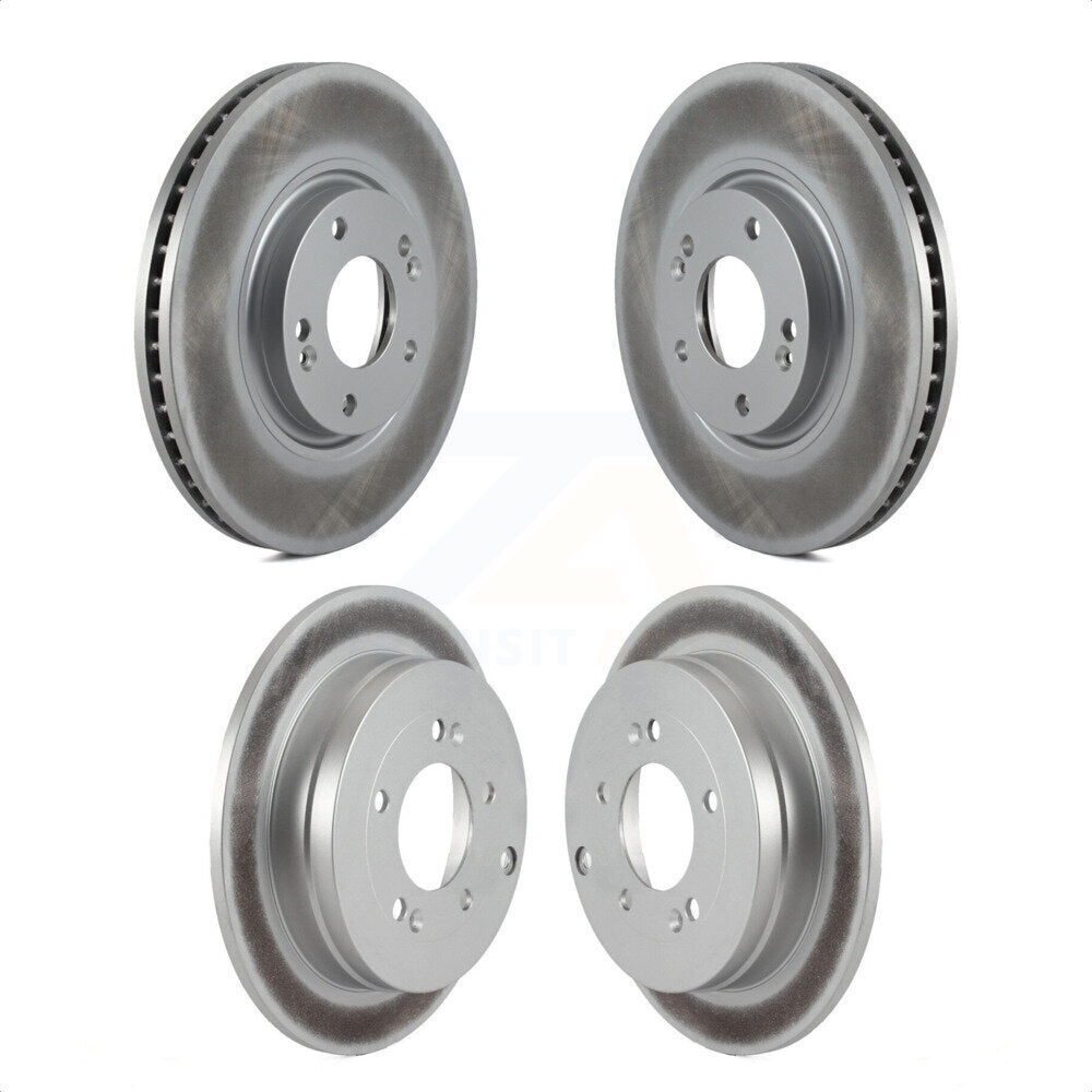 Front Rear Coated Disc Brake Rotors Kit For Hyundai Azera Kia Amanti KG-100957