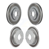 Front Rear Coated Disc Brake Rotors Kit For Hyundai Azera Kia Amanti KG-100957