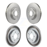 Front Rear Coated Disc Brake Rotors Kit For Mazda 3 Sport KG-100959