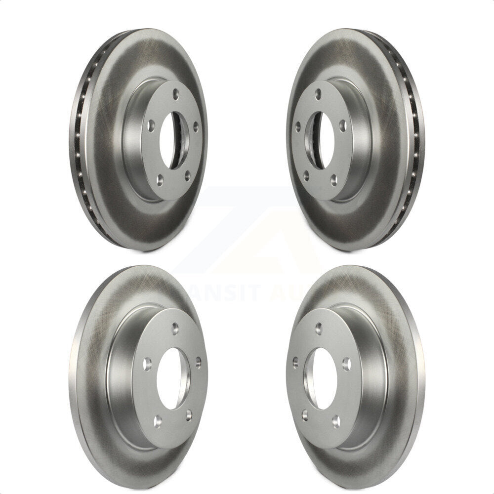 Front Rear Coated Disc Brake Rotors Kit For Mazda 3 Sport KG-100965