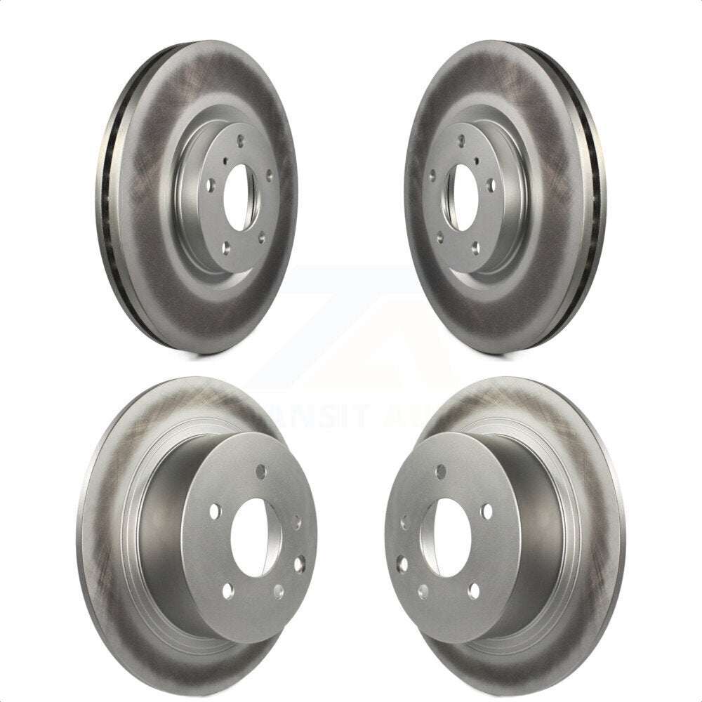 Front Rear Coated Disc Brake Rotors Kit For Nissan Altima Maxima KG-100966