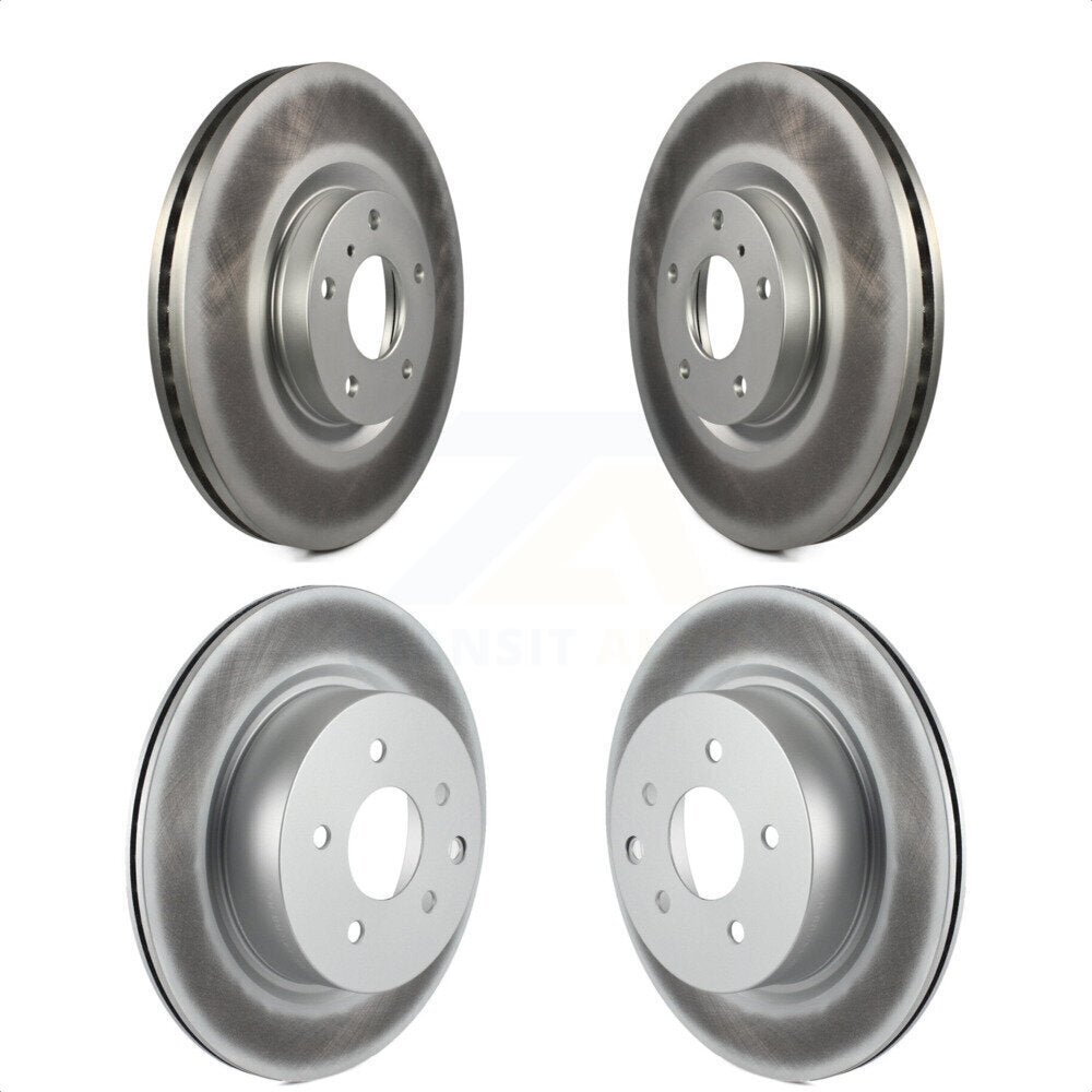 Front Rear Coated Disc Brake Rotors Kit For Nissan INFINITI Maxima G37 G35 M35 350Z EX35 370Z G25 M45 Q40 QX50 EX37 KG-100968